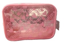 MOTHERS DAY Juicy Couture Clear Pink Bow Strawberry Print Travel Organizer
