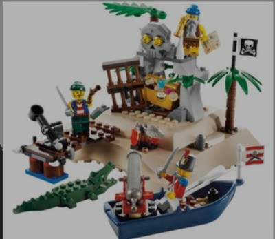 LEGO Pirates: Loot Island (6241) 100% Complete.  No Box Or Manual 