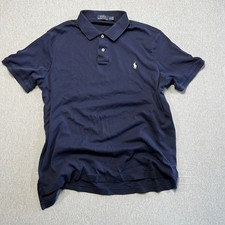 Polo Ralph Lauren Classic Fit Navy Polo Shirt Men  s XL Pony Logo Short Sleeve