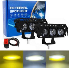 Led Spotlight Yellowwhite Dual-beam External Car Light Combo Off-road Spotlight Led Spotlight Yellowwhite Dual-beam External Car Light Combo Off-road Spotlight