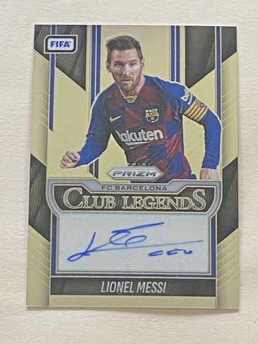 2025-26 Panini Prizm FIFA Club Legends Lionel Messi Auto #CL-LM FC Barcelona