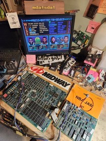 NBA JAM JAM PCB JAMMA ARCADE REVISION 3.01 BOARD SET WORKING!!!! MIDWAY 