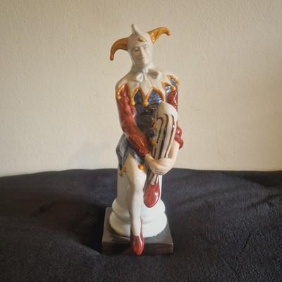 Leonardo Collection Harlekin Narr Figur 10 Zoll feines Porzellan