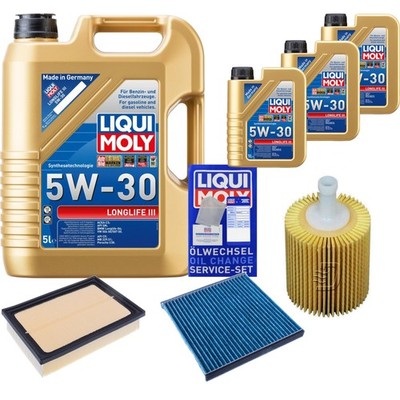 DENCKERMANN Inspektionspaket Liqui Moly Longlife 5W-30 8L für Lexus RX 450h AWD
