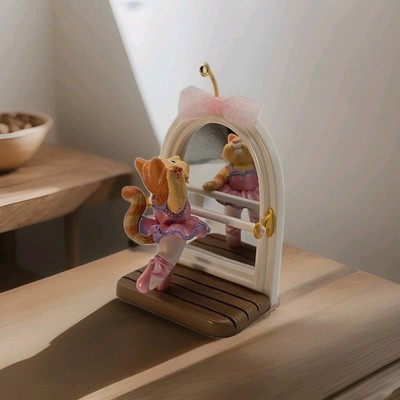 Hallmark 2001 Beginning Ballet Ornament - Kitten Dancing at Ballet Barre
