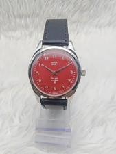 Vintage HMT Janata Devanagari Red Dial Mechanical Hand-Winding Watch