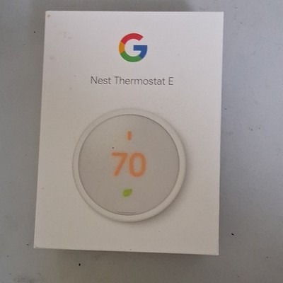 Google Nest Thermostat E A0063 Programmable Smart WiFi Thermostat White