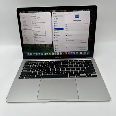 Apple MacBook Air 2020 A2337 13.3'' M1 CPU 8GB 256GB - Silver - Used Condition