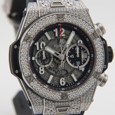 HUBLOT Big Bang Unico Titanium Pavé 411.NX.1170.RX.1704 Warranty 2019 Box/Paper 10