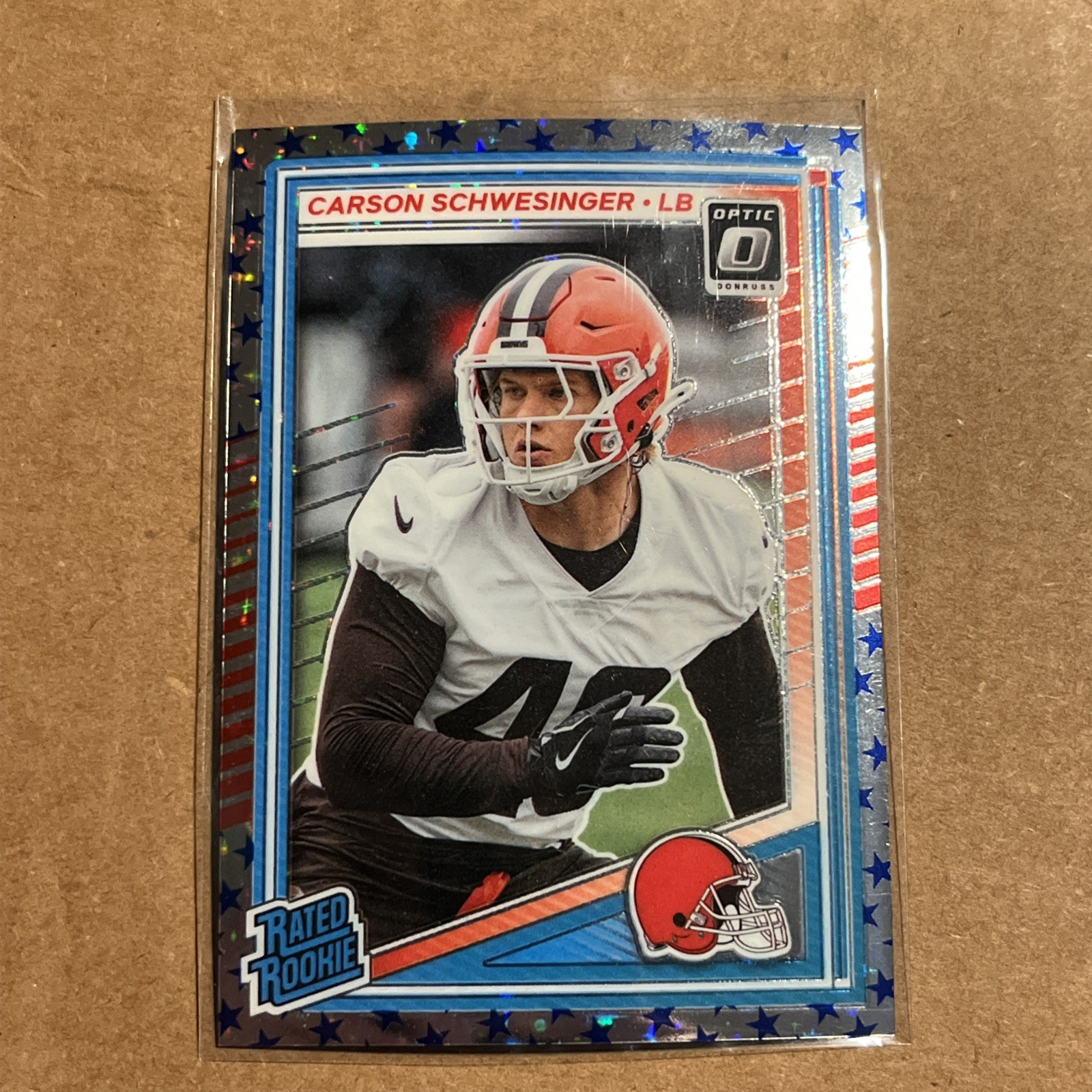 2025 Panini Donruss Optic Carson Schwesinger Rated Rookie Stars Prizm #217