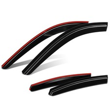 Fit 23-26 Honda Accord Glossy 4-Piece 3M Tape On Wind Rain Side Window Visors