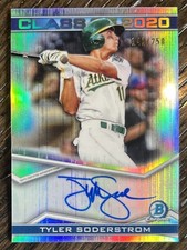 2020 Bowman Chrome Class Of 2020 Autograph Tyler Soderstrom Refractor /250