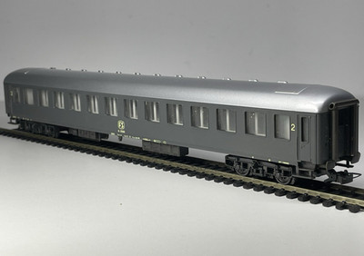 Rivarossi 2531 FS italienischer Korridorwagen 2. Klasse schiefergrau Bz 25500 Spur HO