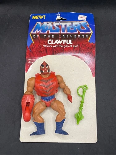 Vtg CLAWFUL Motu Masters Of The Universe Original He-Man Action Figure Cardback