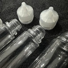 60ml V3 PET Liquid Juice Clear Empty Plastic Bottles Dropper Tip Cap E
