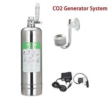 Aquarium Plants Cylinder CO2 Generator System Kit Carbon Dioxide Reactor Set