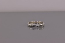 Sterling Silver 3mm FRIENDSHIP Stackable Solid Band Ring 925 Sz: 7
