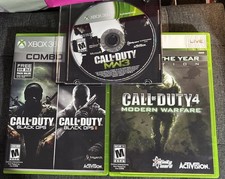 Call of Duty: Black Ops 1 & 2 / Modern Warfare 3 & 4 (Xbox 360) dischi quasi come nuovi