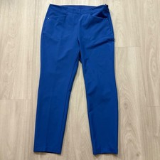 RLX Ralph Lauren Golf Pants Women Royal Blue Side Zip Performance Stretch 8P