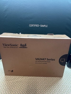ViewSonic VA2447 Series 24'' FHD 1080p HDMI VGA Monitor