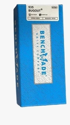 BRANDED 🔥 Benchmade Bugout 535 Folding Knife CPM-S30V Steel Black Handle | New EXTRAS