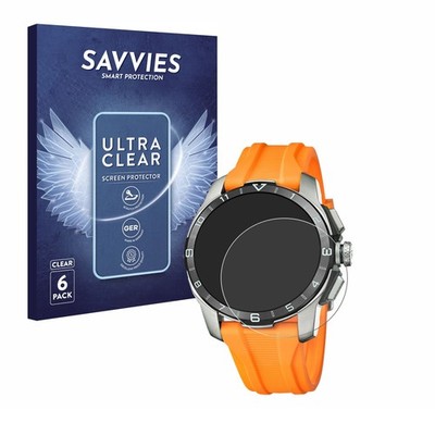 6x Schutzfolie für Festina Connected D (44 mm) Display Schutz Folie