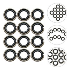 12 Sets Impact Wrench Retaining Rings Replacement Kit With Rubber O Rings