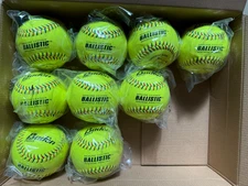 Baden Ballistic Ptching Machine Softballs 12" | 9 count