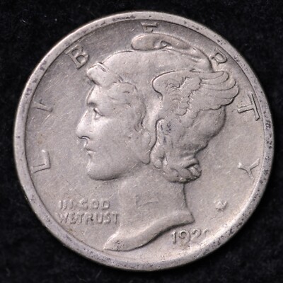 1920-S Mercury Dime CHOICE XF FREE SHIPPING E786 DCF