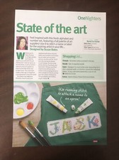 Art / Painting Themed Alphabet / Numbers Cross Stitch Charts **from a magazine**