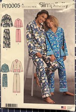 Simplicity R10005 Lounge Pants & Pajama Top Misses' 10-24 Girls 6-16 UNCUT 8803