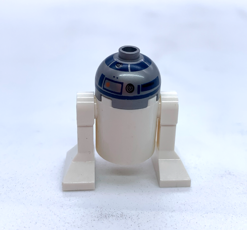 R2-D2 Flat Silver Head Red Dots: Lego Star Wars Minifigure - Picture 3 of 6