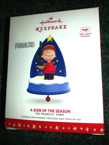 HALLMARK Keepsake 2016 A SIGN OF THE SEASON Peanuts Gang CHRISTMAS ORNAMENT New - Picture 3 of 8