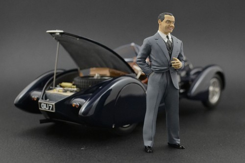 Jean Bugatti Figure voor 1:18 CMC 57 SC Corsica T35  !! NO CAR !! - Afbeelding 8 van 9