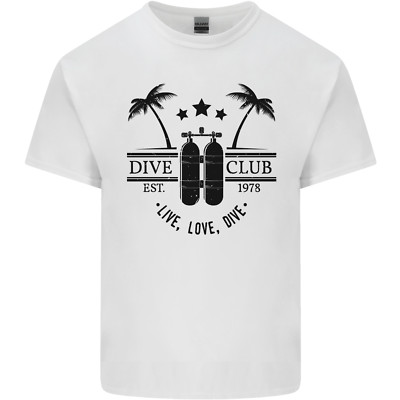 Live Love Dive lustiges Tauchen Taucher Herren T-Shirt leicht Baumwolle