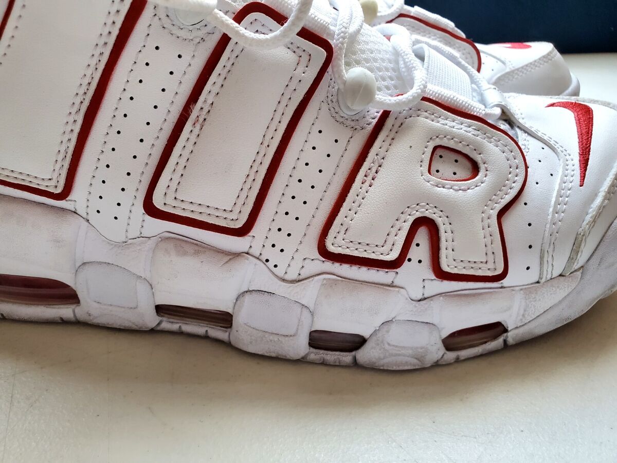 Size 10 - Nike Air More Uptempo White Varsity Red 2021 Size 10 - Nike Air More Uptempo White Varsity Red 2021