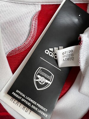ARSENAL 2020 2021 SMITH ROWE HOME SHIRT PLAYER ISSUE FOOTBALL