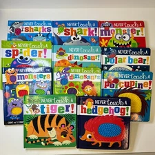 "Never Touch A" Book Series Lot of 11 by Rosie Greening (Sensory Board Books)