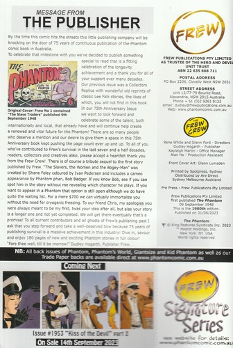 Australian Phantom Comic #1952 75 aniversario 2023 - 182 páginas en color - Imagen 3 de 6