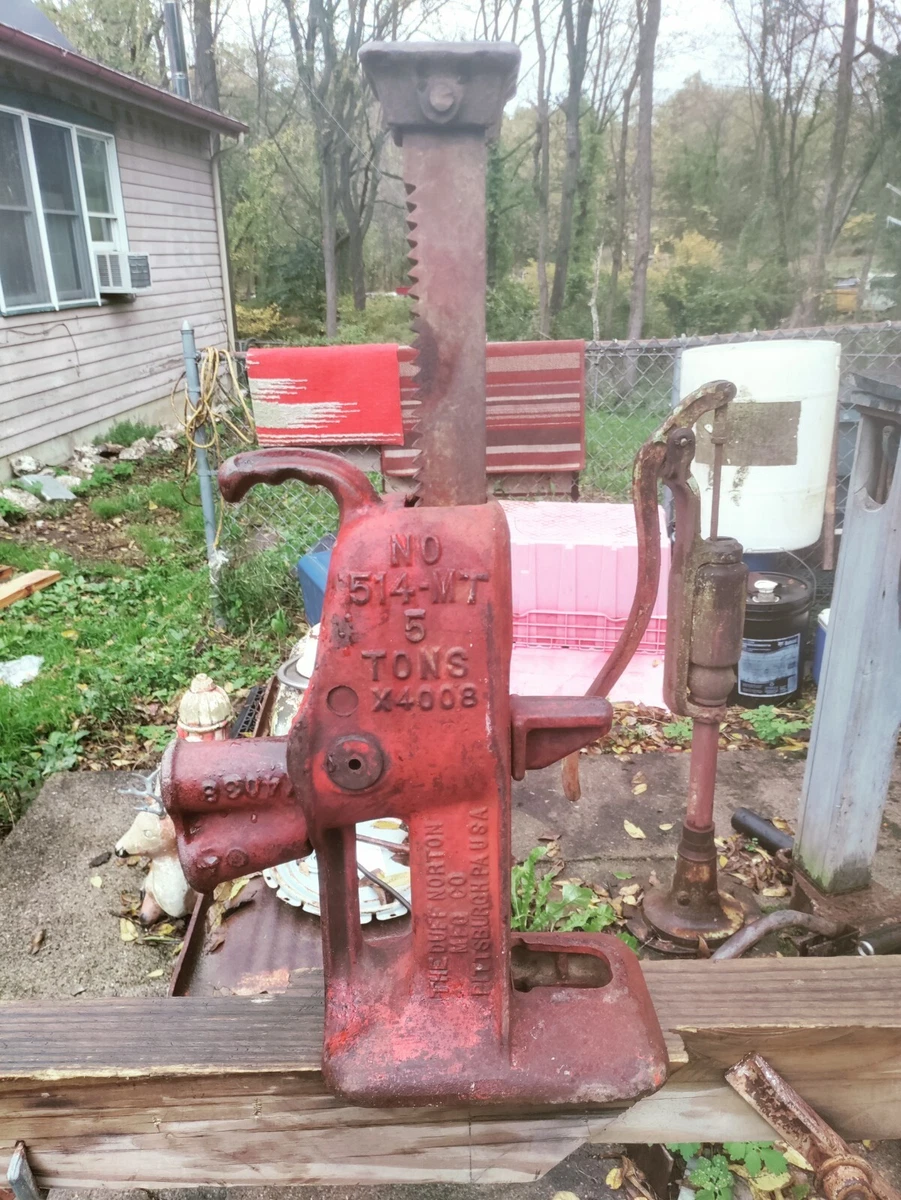 Vintage Duff Norton Barrett 514 MT Five Ton Railroad Jack