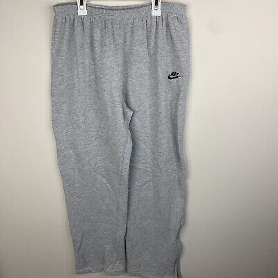 Vintage Nike Mens L Grey Sweatpants Athletic Pants With Zip