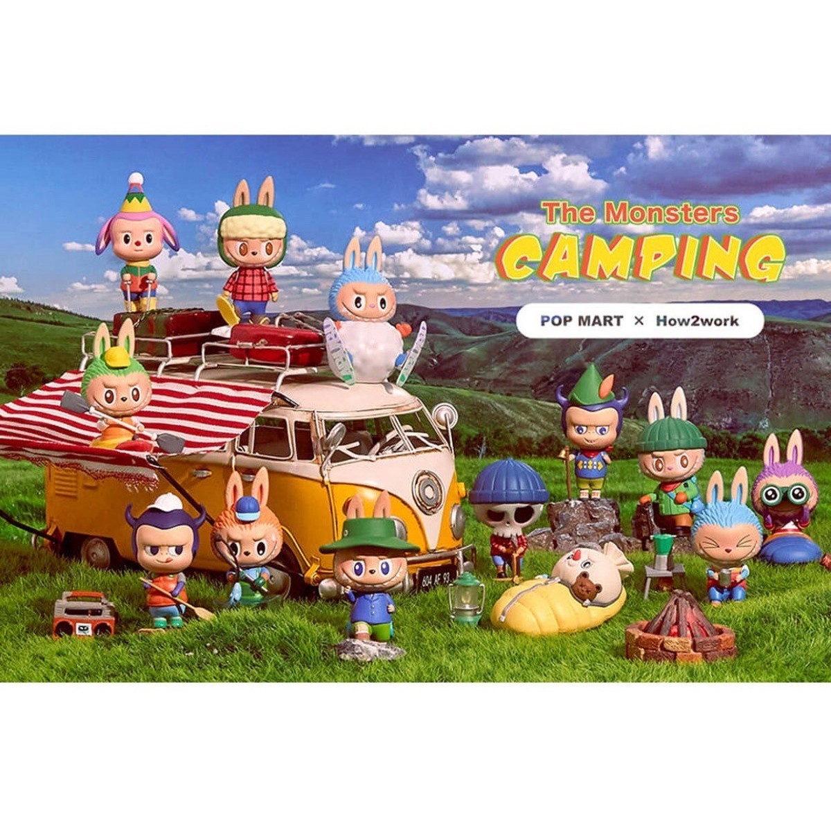 POP MART The Monsters Camping フィギュアセット Popmart Labubu The Monsters Camping Vinyl Figure Blind Box