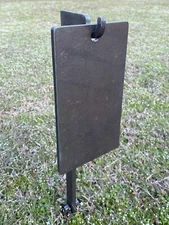 3/8" AR500 - 6"x11" A-Zone Steel Shooting Target w/ 30" Ground Stake Hook Stand
