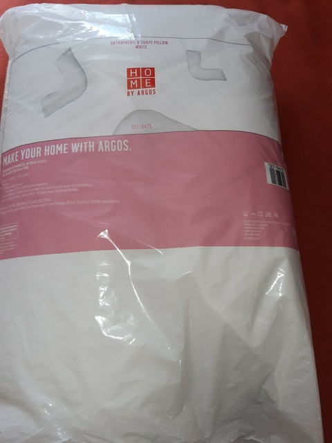 v shaped pillows at argos