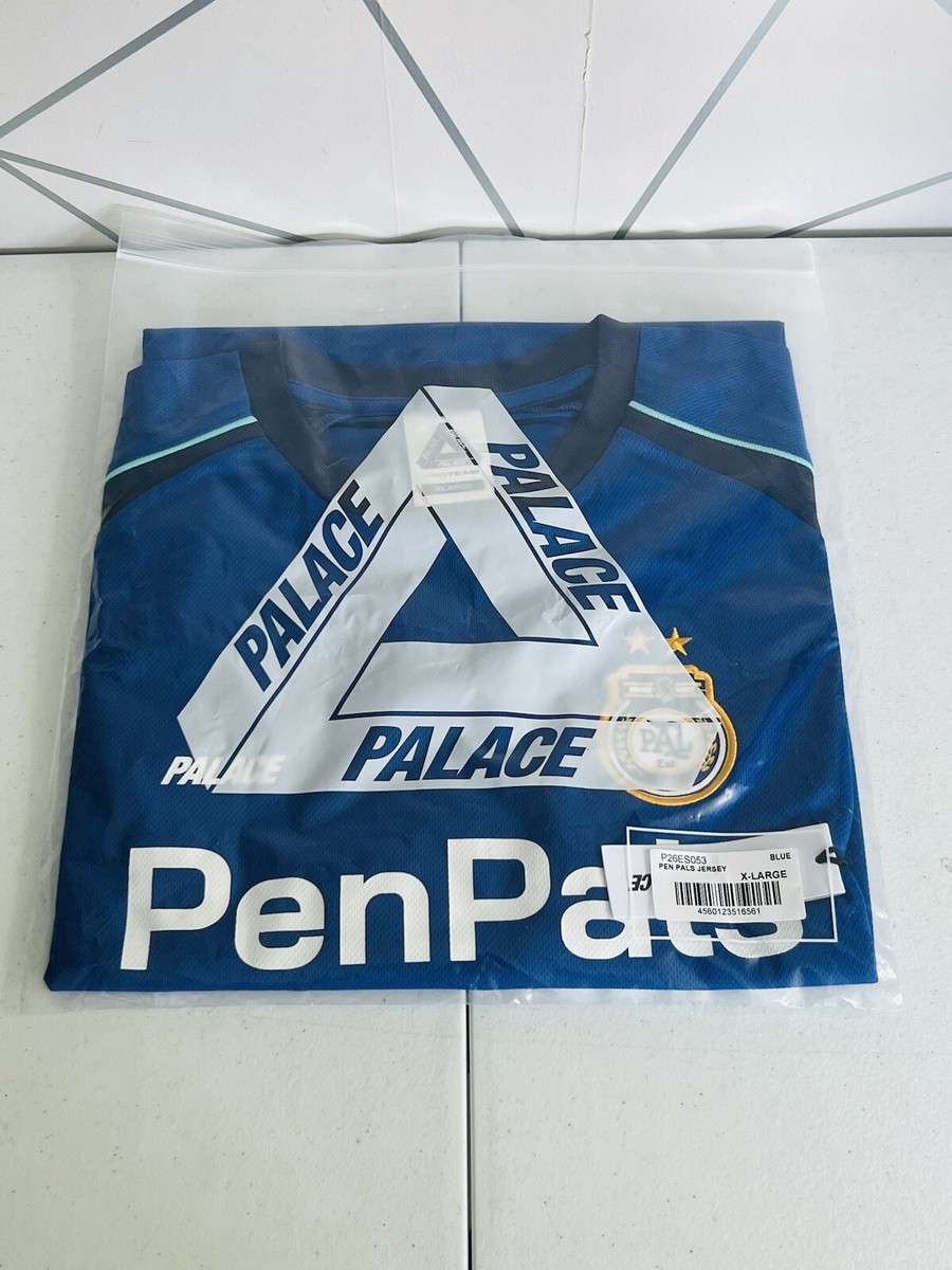 PALACE Pen Pals Jersey Blue サイズM Buy Palace Pen Pals Jersey 'Blue' - P26ES053 | GOAT