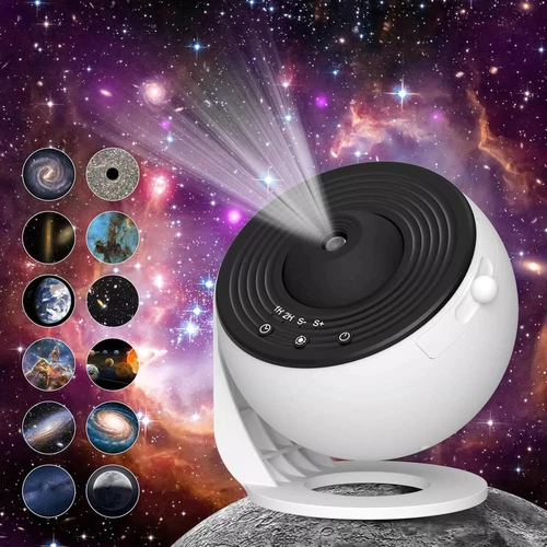 LED Galaxy Projector Lamp 12in1 Planetarium Star Space Starry Sky Night Light US