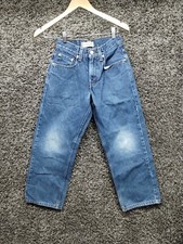 Levi 569 Jeans Youth 10 Regular 25x25 Blue Loose Fit Straight Leg Relaxed Pants