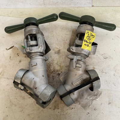 Edward Flowserve 66228 25mm 4595 PSI A105 SCH 80 angle seat forged stop valve