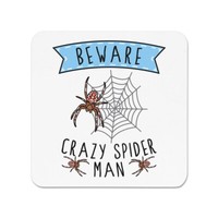 Beware VerrüCkte Spider Man KüHlschrankmagnet Vatertag Freund Lustig