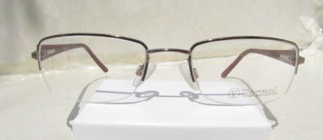 Tecnol G3 1061 A644 Rose Gold Burgundy 50 18 130 FLEX HINGES w CASE e585